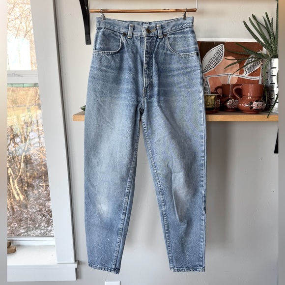 Vintage Denim - Vintage 80’s Forenza Light Stonewash High Rise Tapered Jeans Sz 26